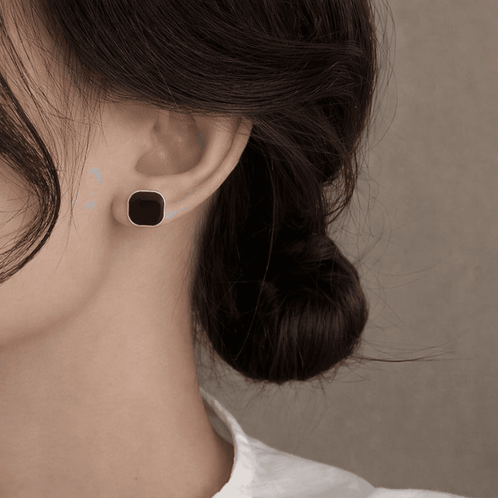 Vintage Red Wine Earrings