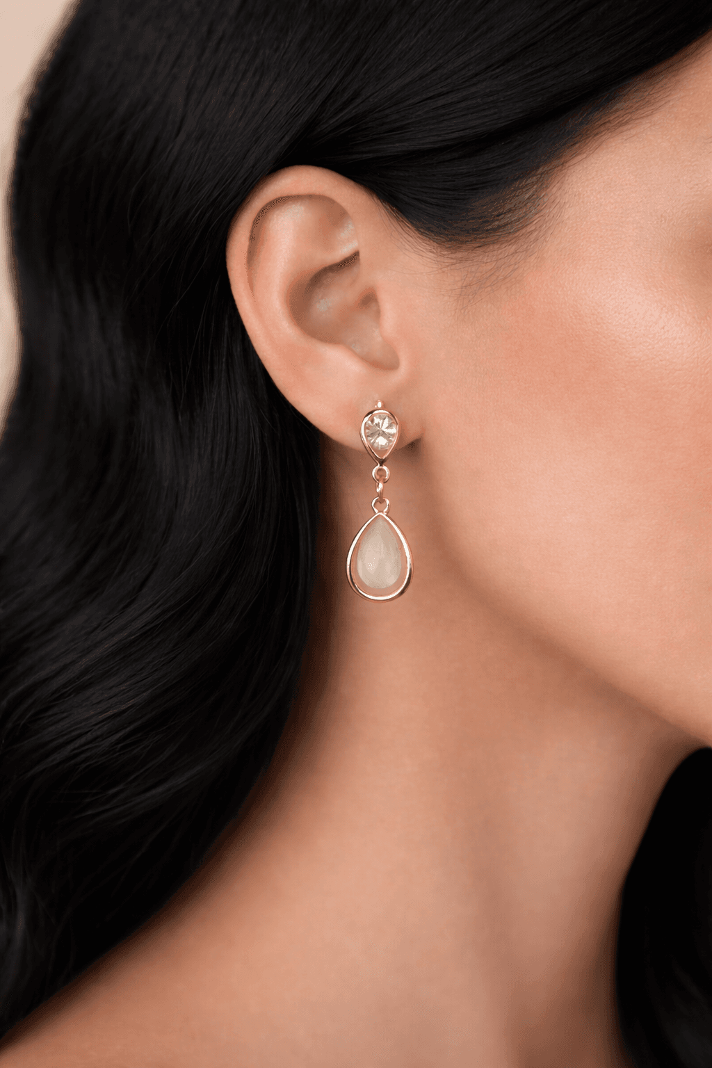 Gold Plated Tear Drop Earrings