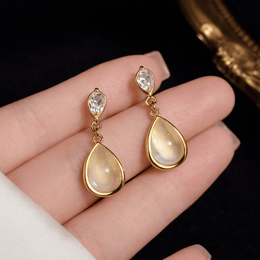 Gold Plated Tear Drop Earrings