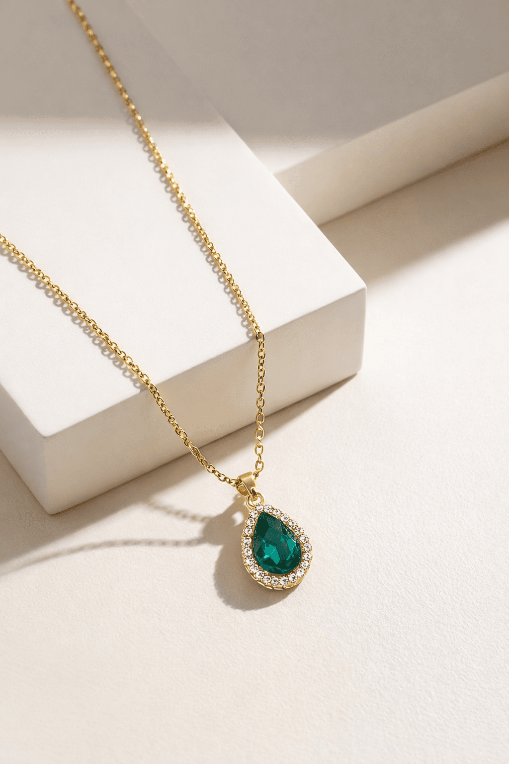 Emerald Pendant Necklace