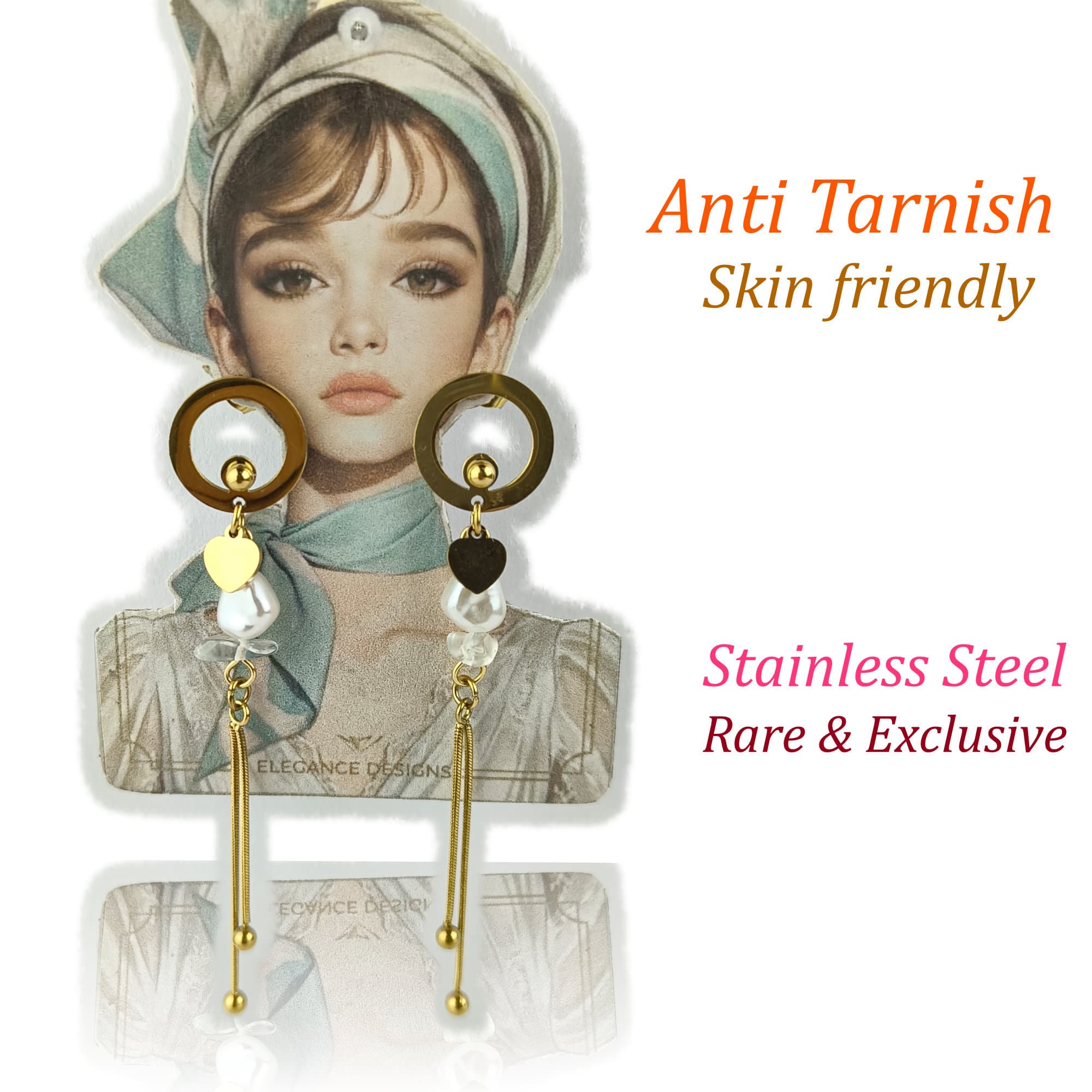 Gold Plated Water proof Hoop Earrings