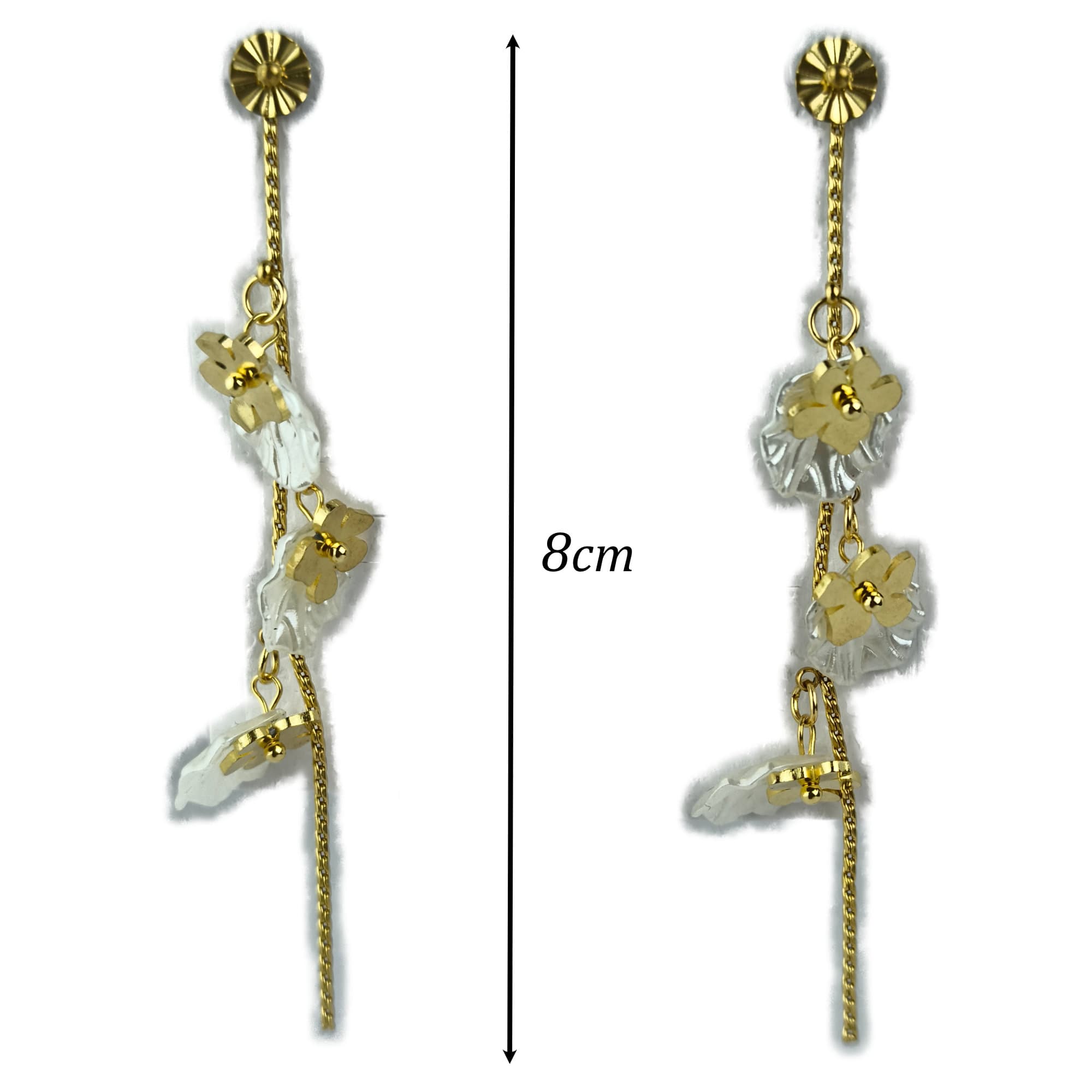 Gold Plated Waterproof Long Earring
