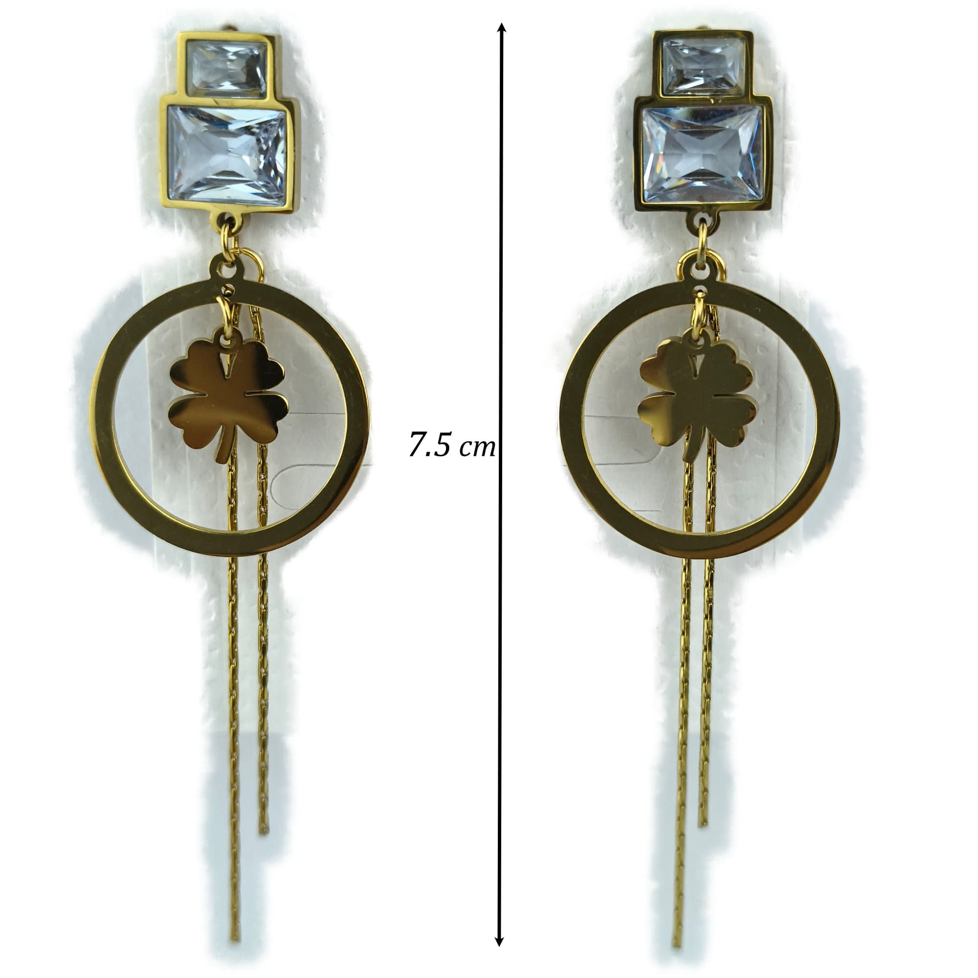 Gold Plated Waterproof Hoop dangle Earring